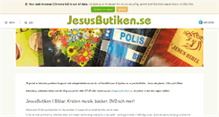 Desktop Screenshot of jesusbutiken.se
